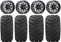 Wheels Pro Tires Black Krank Raceline Mule Reptile Kawasaki 27" FXT 14"