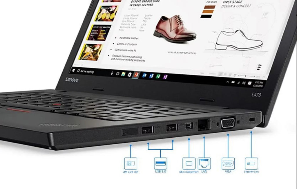 250 Thinkpad W10Dg 8GB L470 GB i5 (Refurbished) Core Restored 2.40 14" W10P Laptop GHz Intel