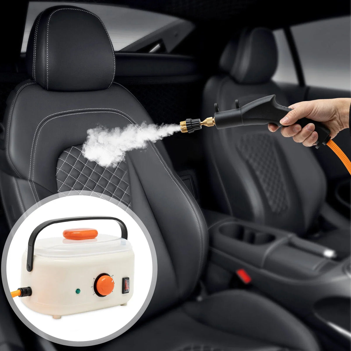 Commercial 100℃/212°F Hotels, Stores Cleaner 2500W Maintenance Homes, Steam High Machine Electric Restaurants, High Cleaning Car Pressure Temperature Temp for Working ,≥