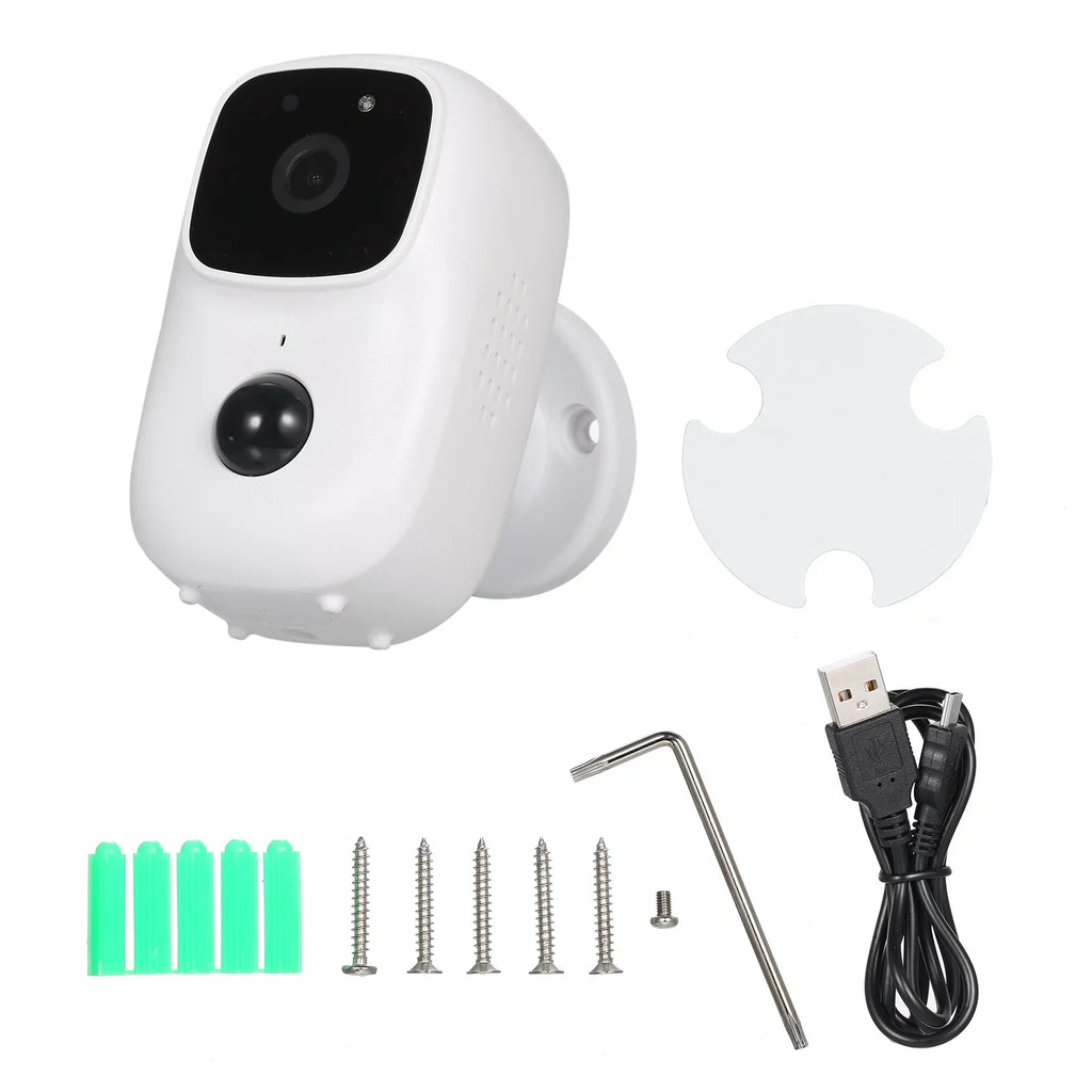, with Detection Rechargeable , Motion IR Mic Battery Home Powered IndoorOutdoor , and Wireless Speaker with WiFi