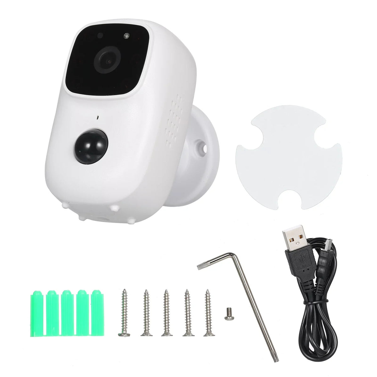, with Detection Rechargeable , Motion IR Mic Battery Home Powered IndoorOutdoor , and Wireless Speaker with WiFi