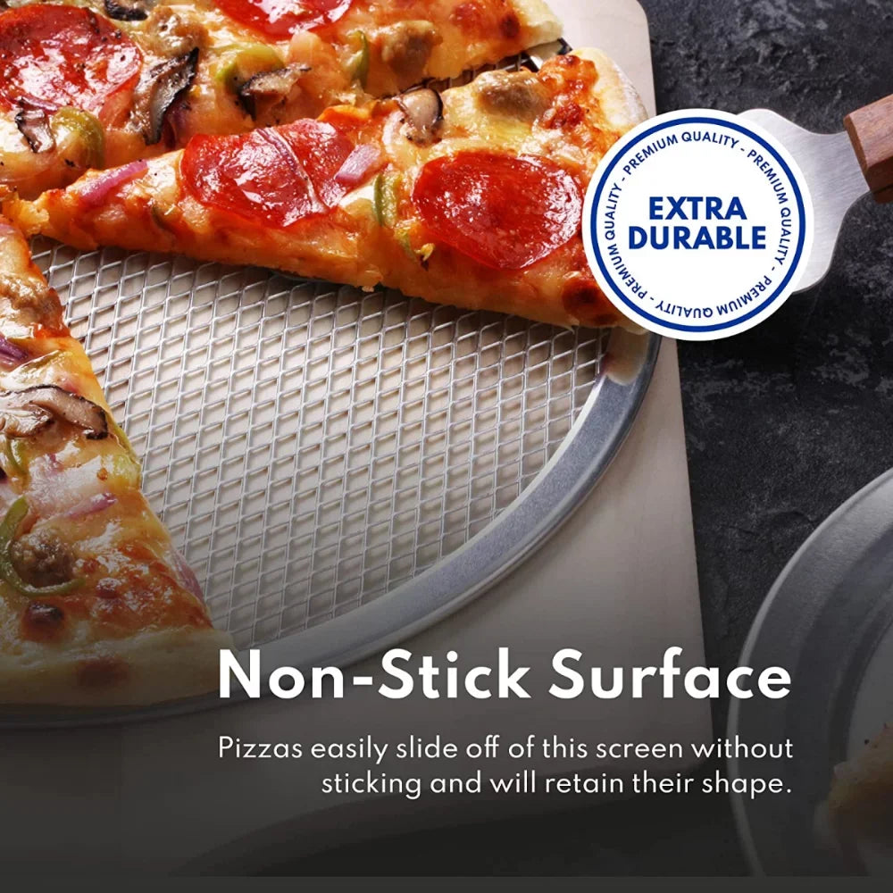 Time! Bake 1pc, Aluminum Tools, & Pizza Screen, Pizza Evenly Aluminum Bakes Baking Baking Gadgets, For Seamless Kitchen Shortens Restaurant-Grade Pizza Screen, Pizzerias Restaurants, Perfect & Kitchen
