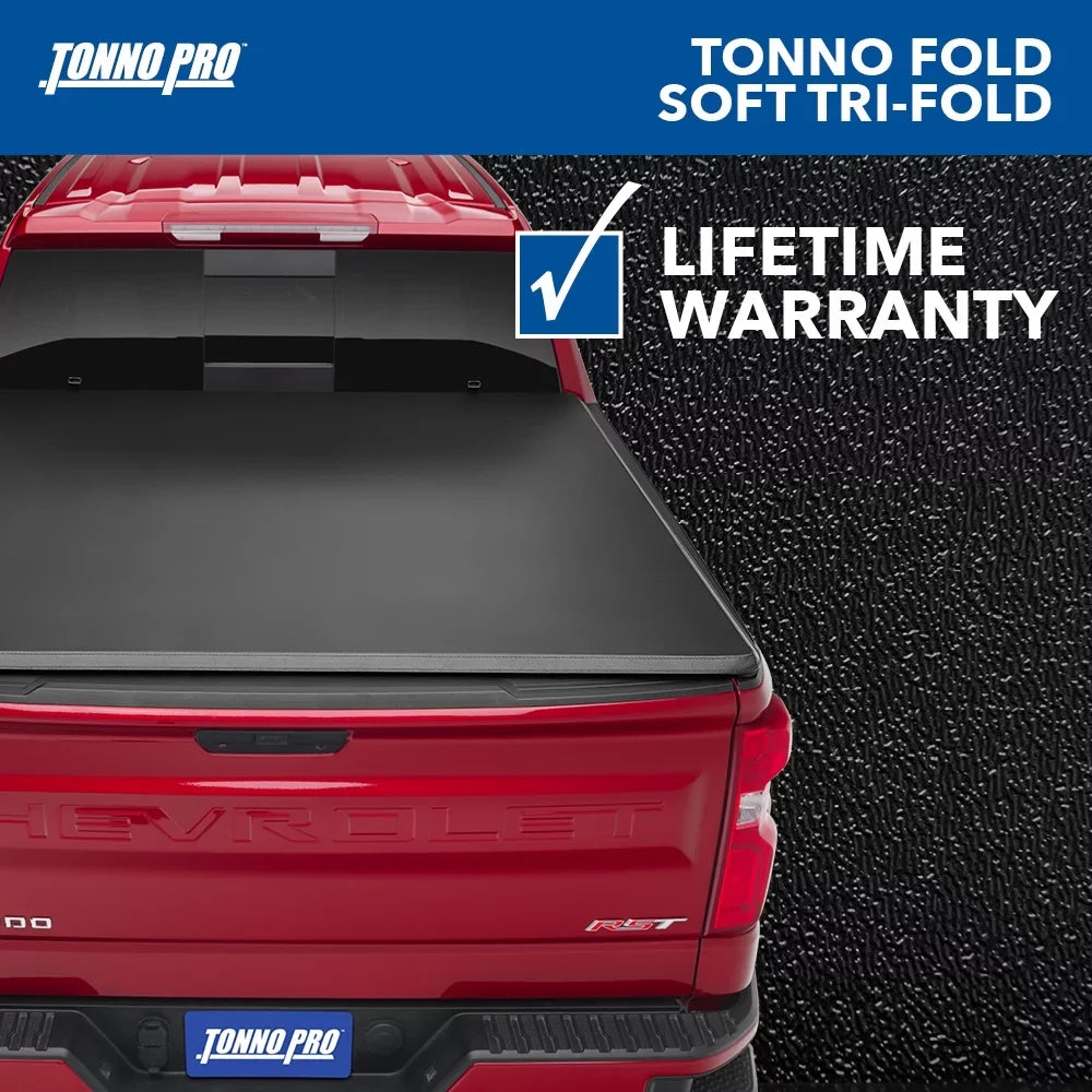 | Fold, Tonneau Tonno Fits - | Bed (72.7") Truck Cover 1" 6' Soft Pro 2019 Folding Bed 2023 Ranger 42-318 Tonno