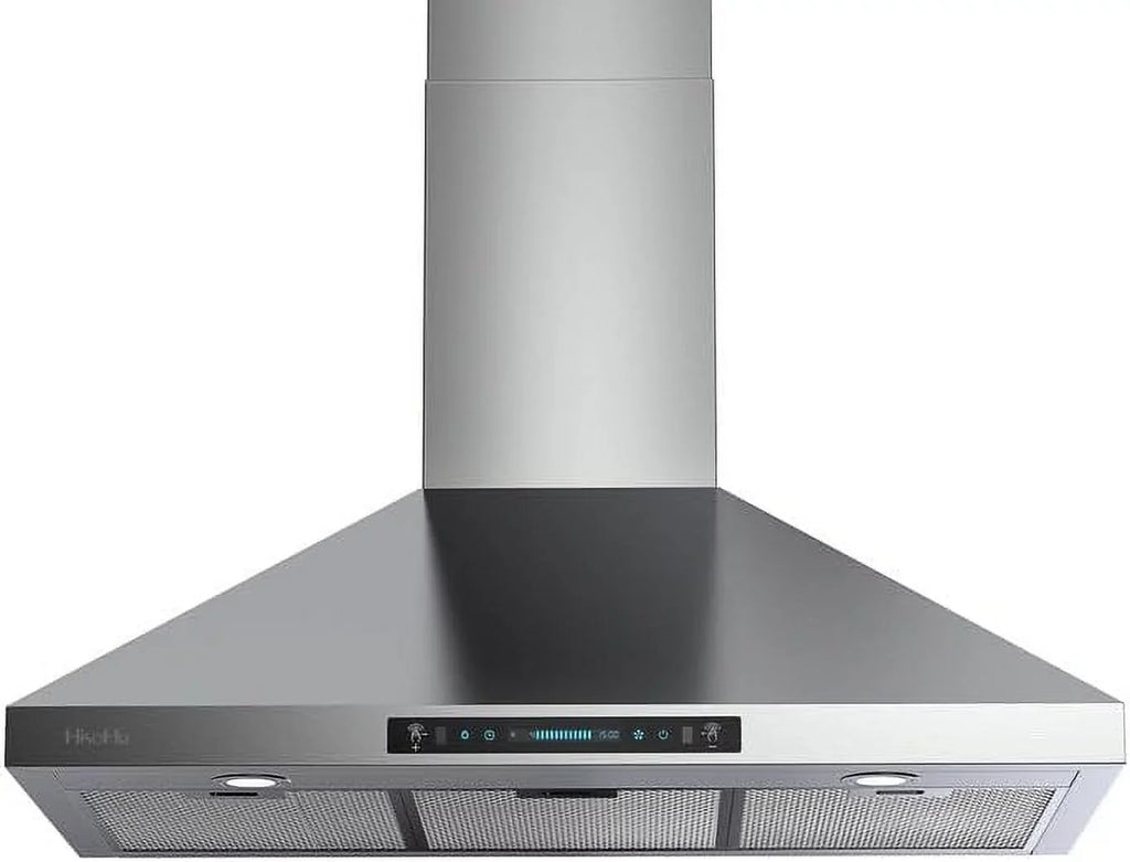 36 Inch CFM Ductless Steel Hoods Sensing&Touch Control Vent Range Ducted HisoHu 780 Kitchen Convertible Stainless (36 Gesture Speed (Kit with Wall Inch) Mount, Panel, Included), 4