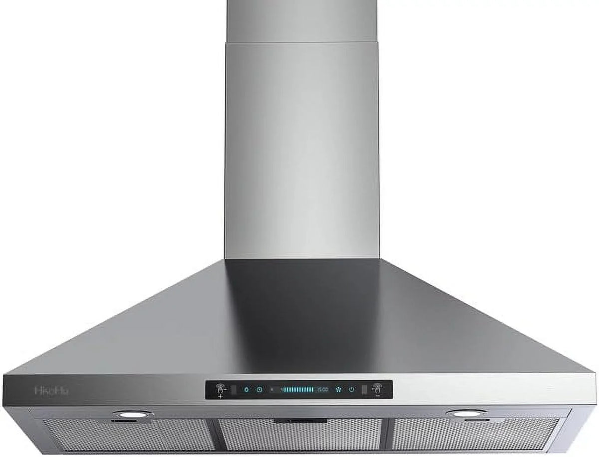 36 Inch CFM Ductless Steel Hoods Sensing&Touch Control Vent Range Ducted HisoHu 780 Kitchen Convertible Stainless (36 Gesture Speed (Kit with Wall Inch) Mount, Panel, Included), 4