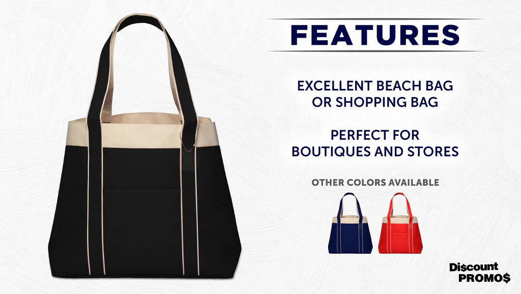 6 Donna Tone, Everyday Two Use Gusset, - Tote - Polyester Wide Set Reinforced Black Straps, Bags