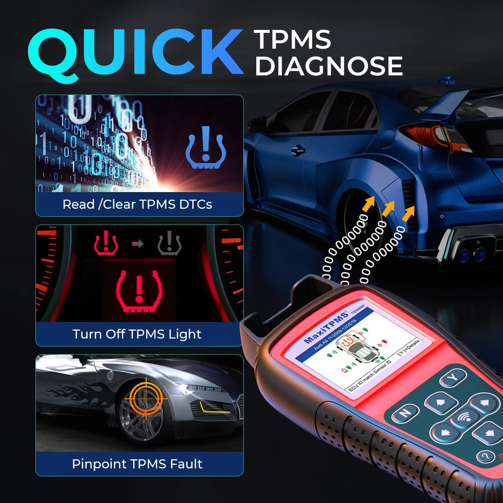 Relearn/Activate Programming TPMS Scan TS508WF TPMS of Tool Tool Upgraded MaxiTPMS TPMS TS408 Sensors, Autel TS508 Read/Clear DTCs, Reset All