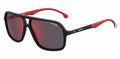 Red Matte Carrera 003 8035/SE Black 61-14-145 Sunglasses W/Case Mirror Men's