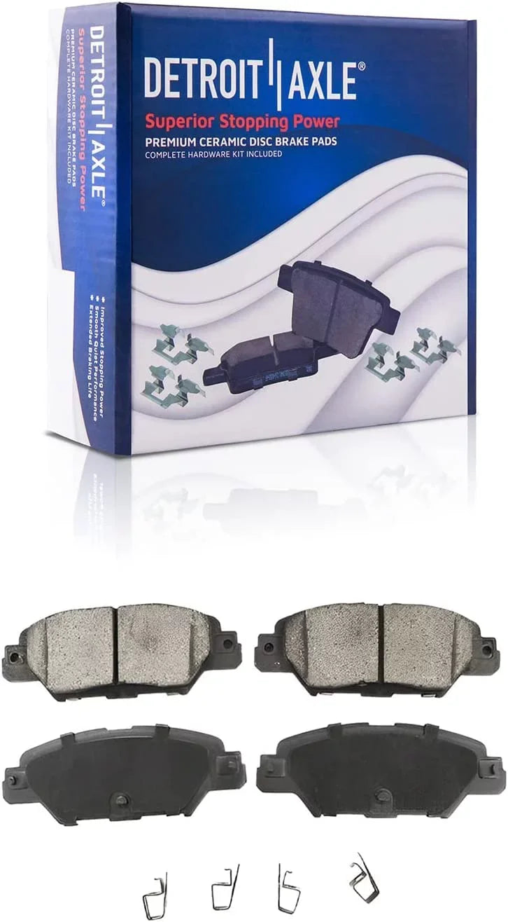 for - 2020 2019 REAR Axle Brake CX-5 2017 Replacement Mazda Rotors Brakes Kit Pads Detroit Ceramic Disc 2018 2016-2021 and Brake