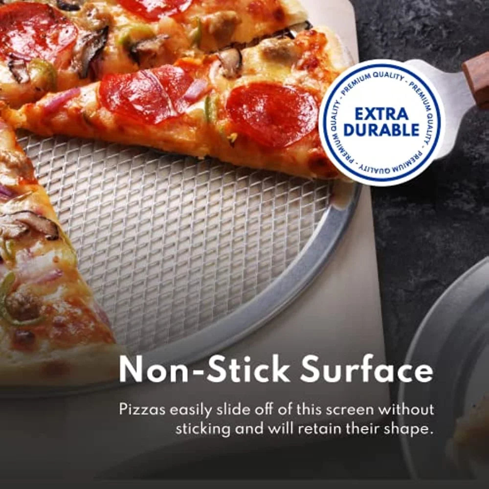 Time! Bake 1pc, Aluminum Tools, & Pizza Screen, Pizza Evenly Aluminum Bakes Baking Baking Gadgets, For Seamless Kitchen Shortens Restaurant-Grade Pizza Screen, Pizzerias Restaurants, Perfect & Kitchen