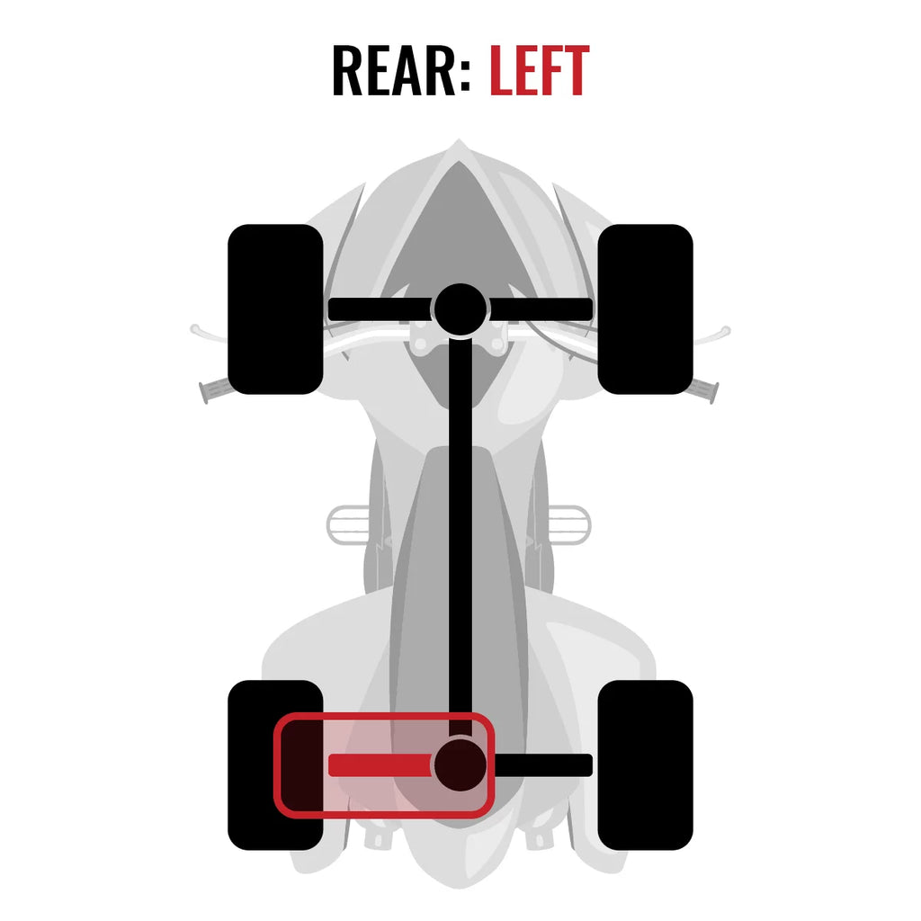 compatible Can-Am STD 2015 Rear XT MAX Outlander Sixity LTD 4X4 with Left EFI - Axle 1000