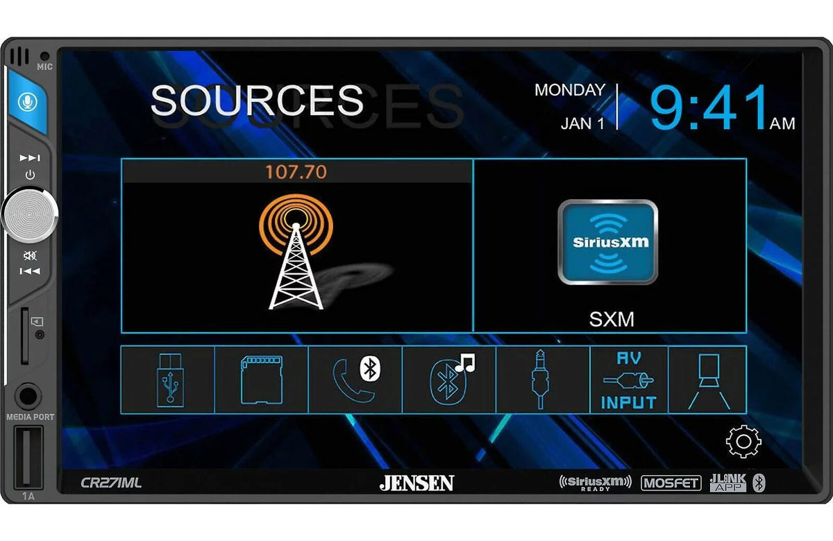 BLUETOOTH NAVIGATION RADIO UP CD/DVD/AUX GPS USB & JENSEN TACOMA STEREO 2016 PKG