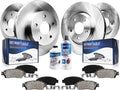 '- Brake Brake 12" Rotors] Rear Grand inch Country C/V Ram & w/Hardware Pads Detroit Replacement Brakes Ceramic inch Dodge Town & Front for Journey Axle Routan Kit Rotors Disc Caravan [11.98" Chrysler