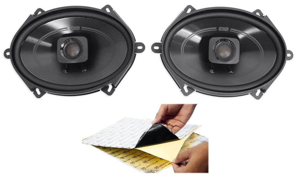 5x7" (2) Car Audio 225w Speakers Polk ATV/Motorcycle/Boat Rockmat DB572 Audio +