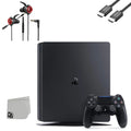 (Refurbished: Pre-Owned BOLT Gaming 4 Black Slim AXTION Gaming Microphone PlayStation Bundle Earbuds Like 1TB With + Console New)