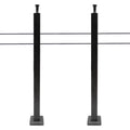 Cable Pre-Drilled Post System Steel Square Concrete Sides Level Deck Two Railing Stainless Wood Railing for Post Level Cable Fence 36''x2''x2''
