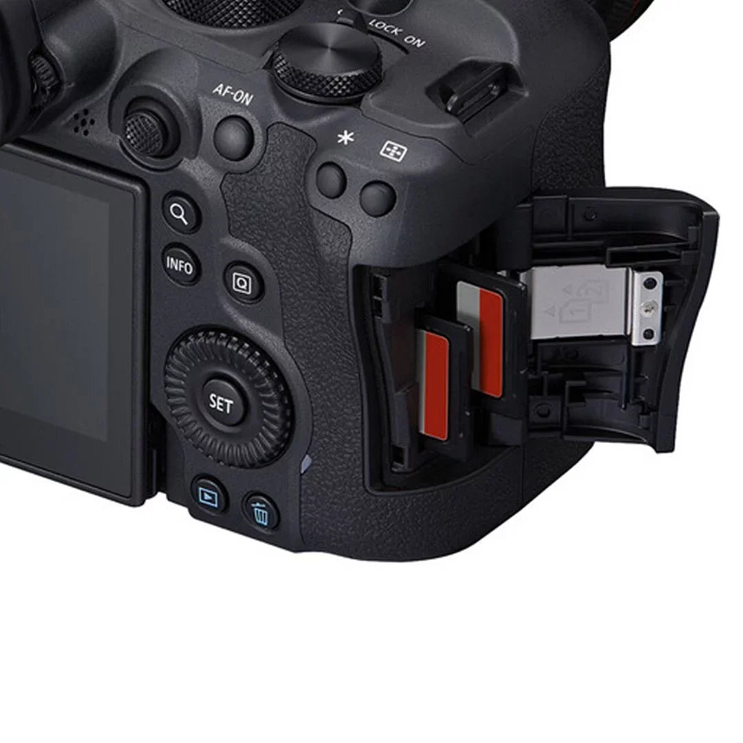 Camera Flash LED Mirrorless Memory Mark R6 Lens Card Adapter II 24-105mm Bundle + Canon SanDisk + Accessory + EF EOS 75-300mm ZeeTech + Mount + Case + RF with 32GB