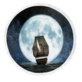 and Beach Picnic Boat Blanket Throw Beach Reflection Mat liquid Towel Beach Tassels Towel Towel, in the Moon with Ocean Artwork Beach Yoga Blanket GCKG