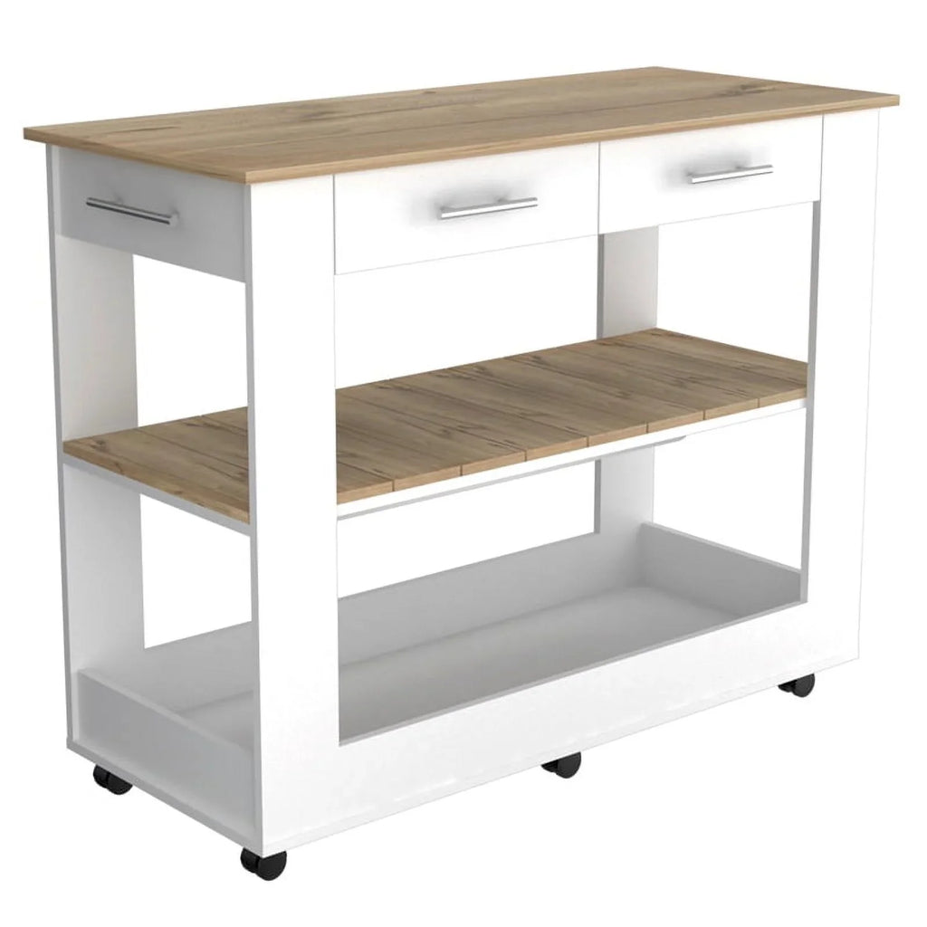 Square Home Island Utility with Wood and Set Kitchen 2-Piece Sink