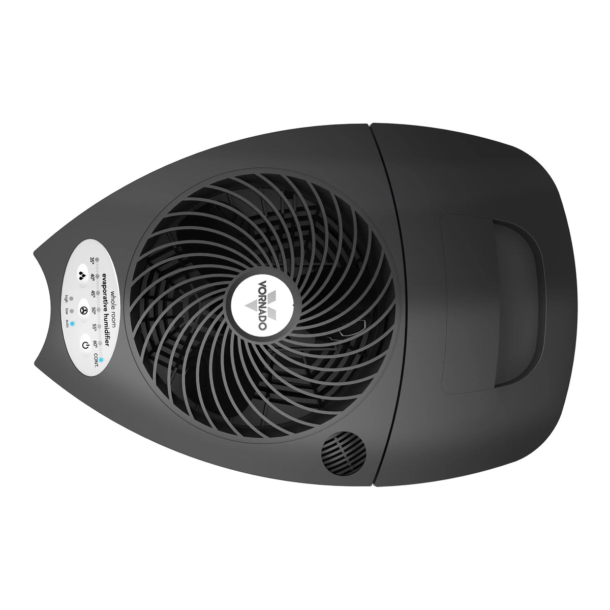 ft Evaporative Vornado Evap3 sq Humidifier, Room Coverage, 700 Whole Black