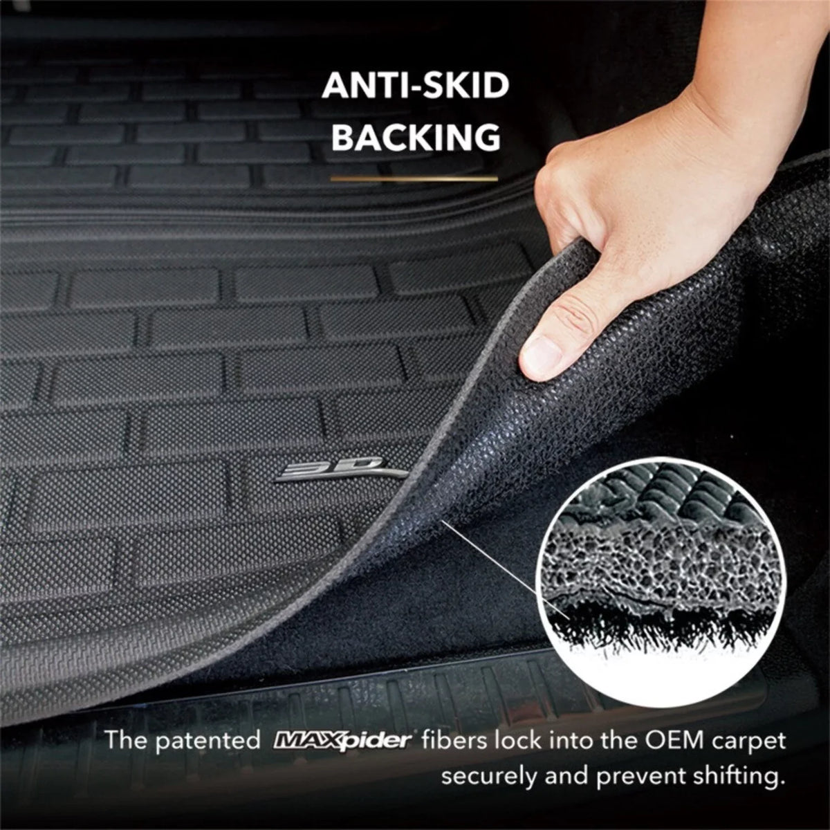 '- MAXpider compatible with Cargo (BLACK) 2008-2013 KAGU Liner HIGHLANDER Liner 3D Cargo