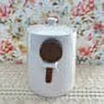 New with Bell Flour Dunn Ivory Black Shaped Wooden Kitchen Scoop Rae Ceramic LL Large Letters Canister