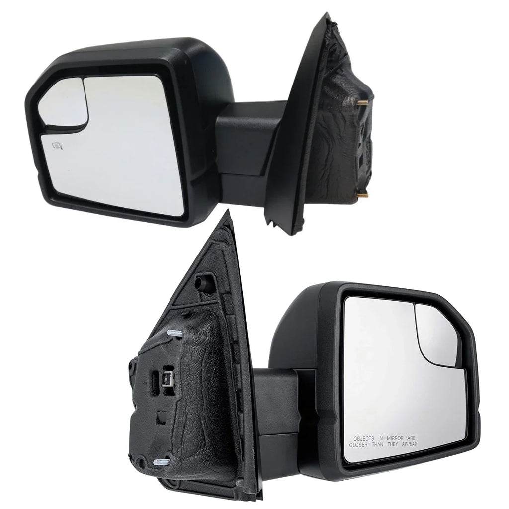 Replacement and for Heated Power Black 3.3L Passenger Set 2016 3.0L Mirror 2 of 5.0L Folding 2017 2.7L Textured 2018 AutoShack RWD 4WD 3.5L Manual KAPFO1320523PR Driver F-150 V6 2015 V8