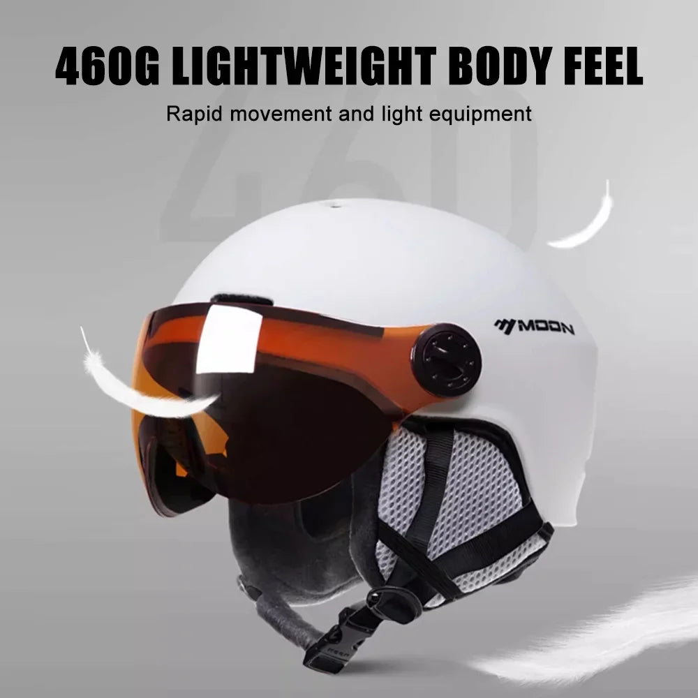 Windproof Skateboard Gear MOON Cycling Skiing Safety - Winter Snowboard Helmets