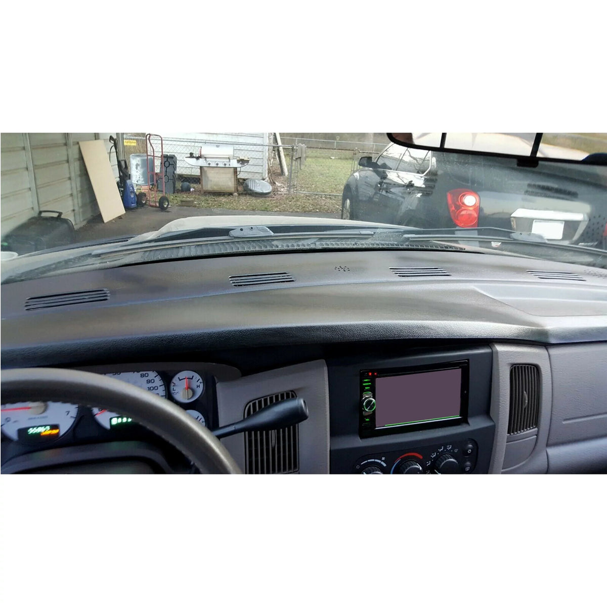 Protector Dodge 2002 Ram Board Dash Overlay for Cover 2005 Molded Cover Pad Skin 1500 Black 3500 2004 2003 Dashboard Cap 2500 Kojem