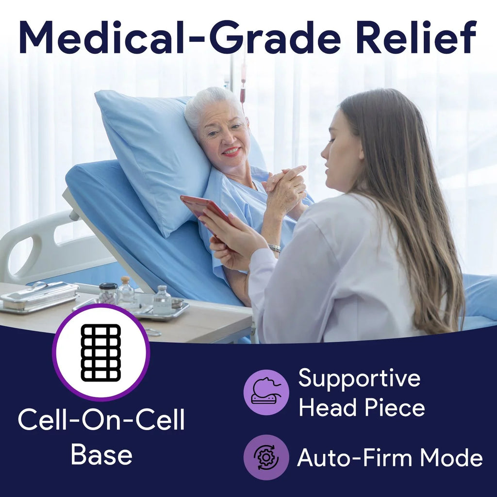 Proheal 8/11" Low Bariatric Alternating 36” & x 80” Stages x with I-IV Air Loss Side Bolsters Pressure Air Mattress - Air Pump
