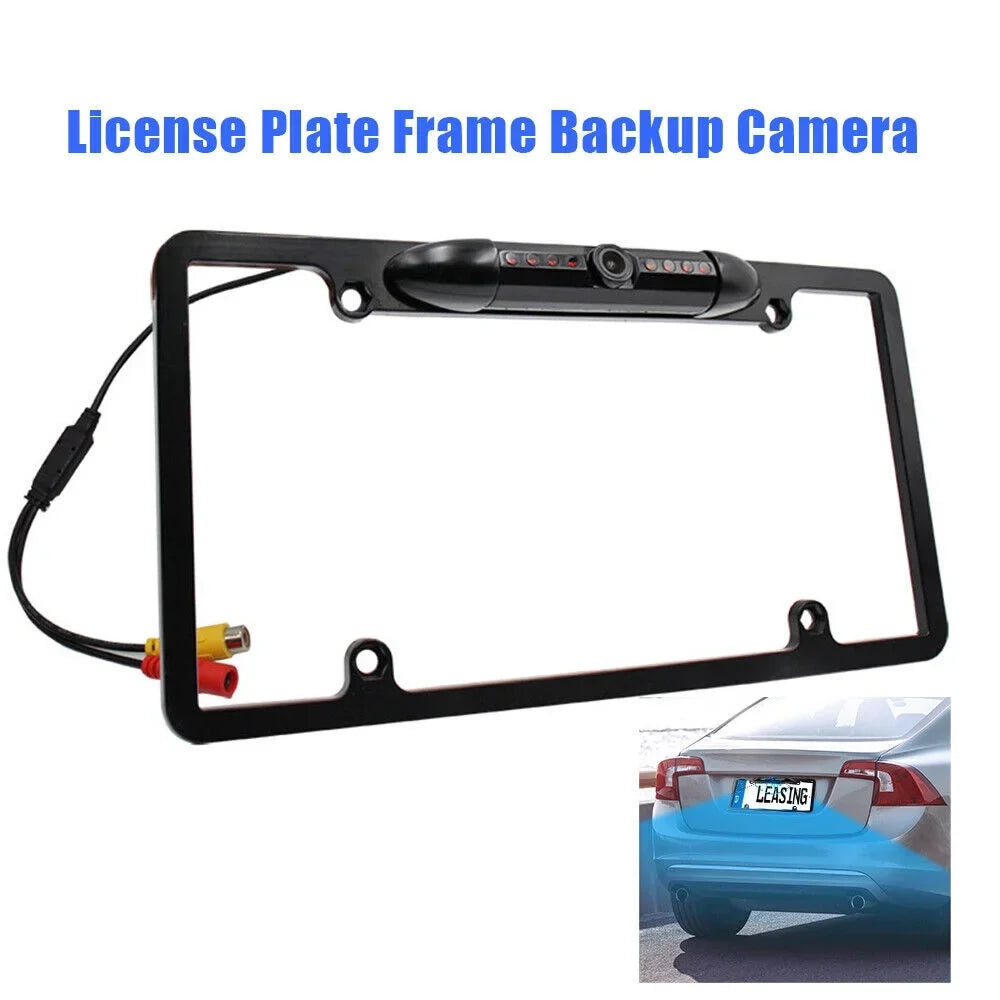 Plate with Backup Rear Vision Car Camera Night - View License Frame