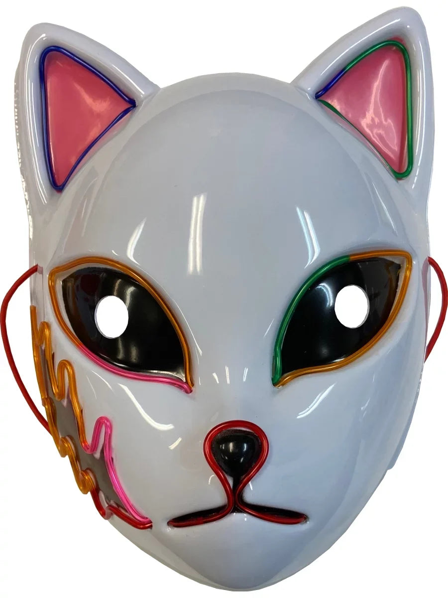 Halloween Studio Anime Scar Mask Accessory Cat Light Costume Up