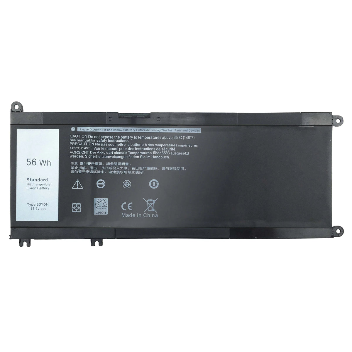 7773 J9NH2 17 Laptop 7778 56WH INSPIRON 7577 Battery 33YDH For
