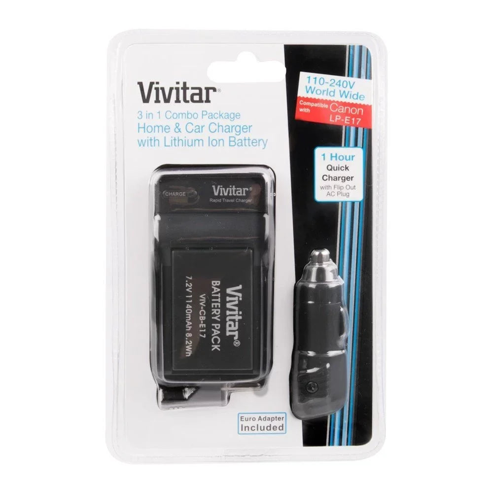 Rebel with PG-T6I for EOS 1140mAh Kit Power Battery Charger Cameras & Canon Deluxe Grip 2x Vivitar Battery Bundle
