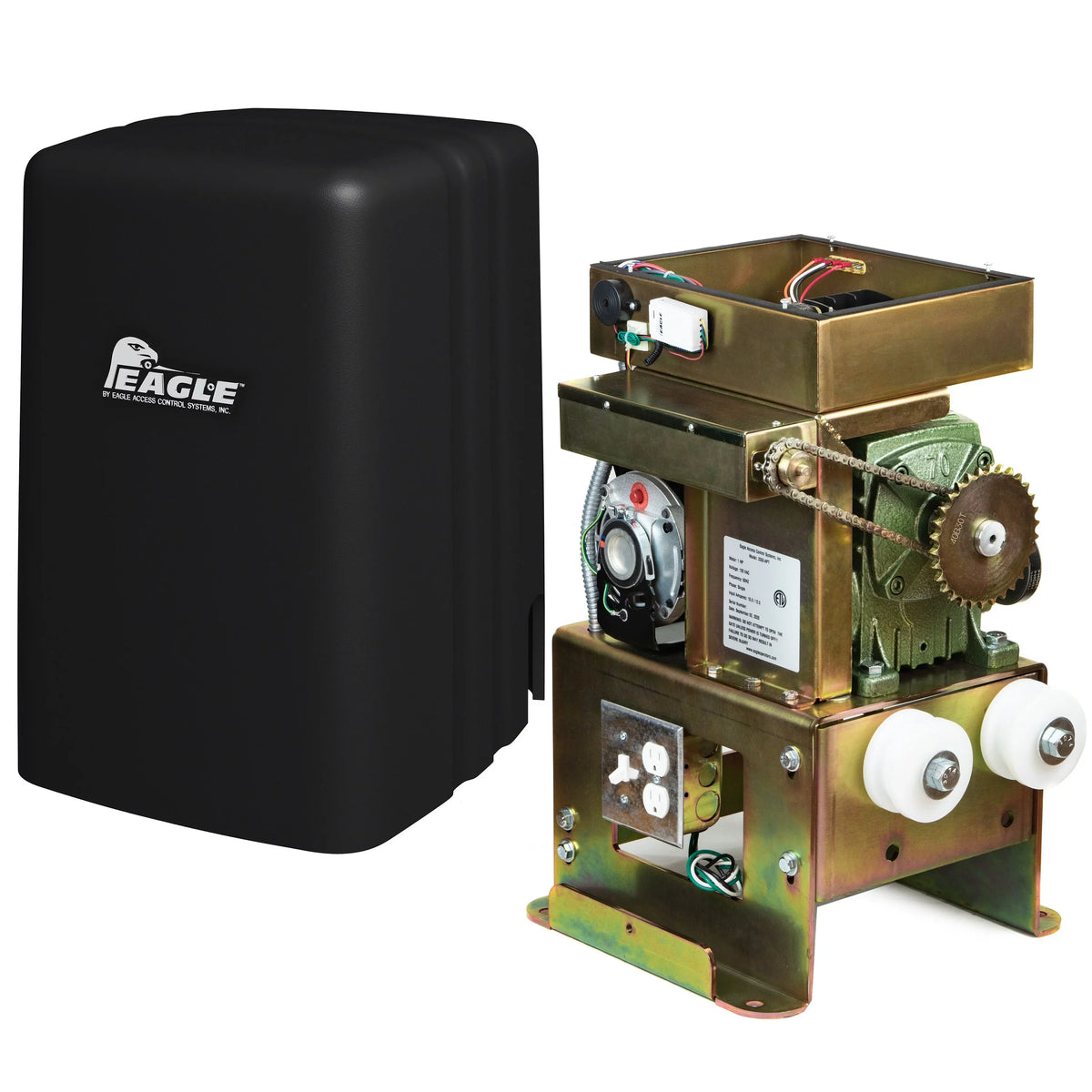 1-HP to Fail-Secure DM Gate 2000 50' lbs Capacity & Open) Eagle 3500 APT (Crank Operator Slide Dual
