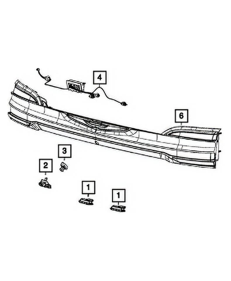68227397AH OE Camera Genuine Mopar 2017-2023 New