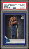 Optic #158 Donruss PSA Panini 2019-20 Purple 10 Zion Williamson Card Rookie