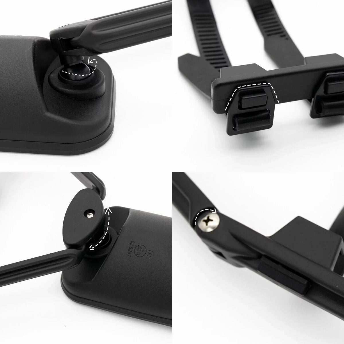Trailer Tow Car Spot W/Strap 2X for Dual Blind XUKEY Truck Mirror Pickup Fit Universal Adjustable Extension