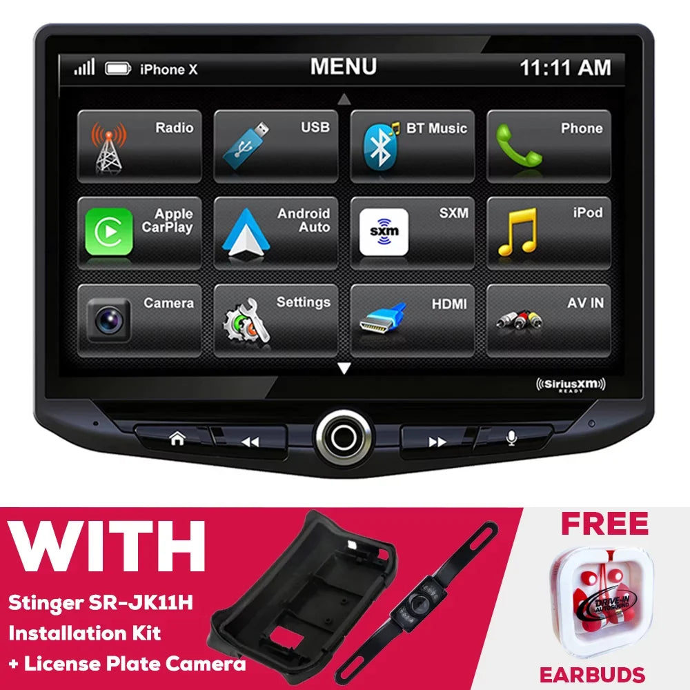 Multimedia w/ & Receiver Kit New UN1810 SR-JK11H Installation Plate Stinger Camera
