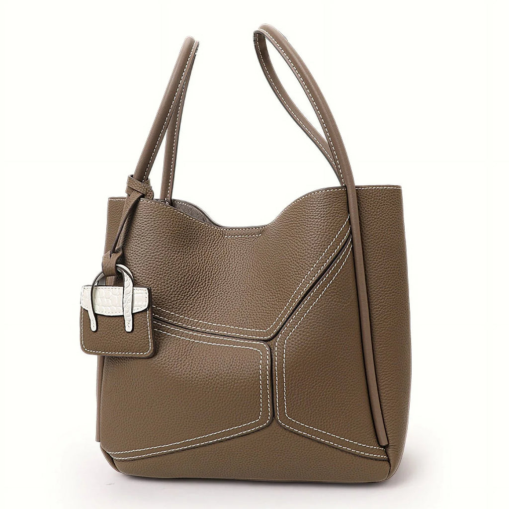 Ladies Aidrani bag leather women's retro bag Tote 2024 new Fashion commuter