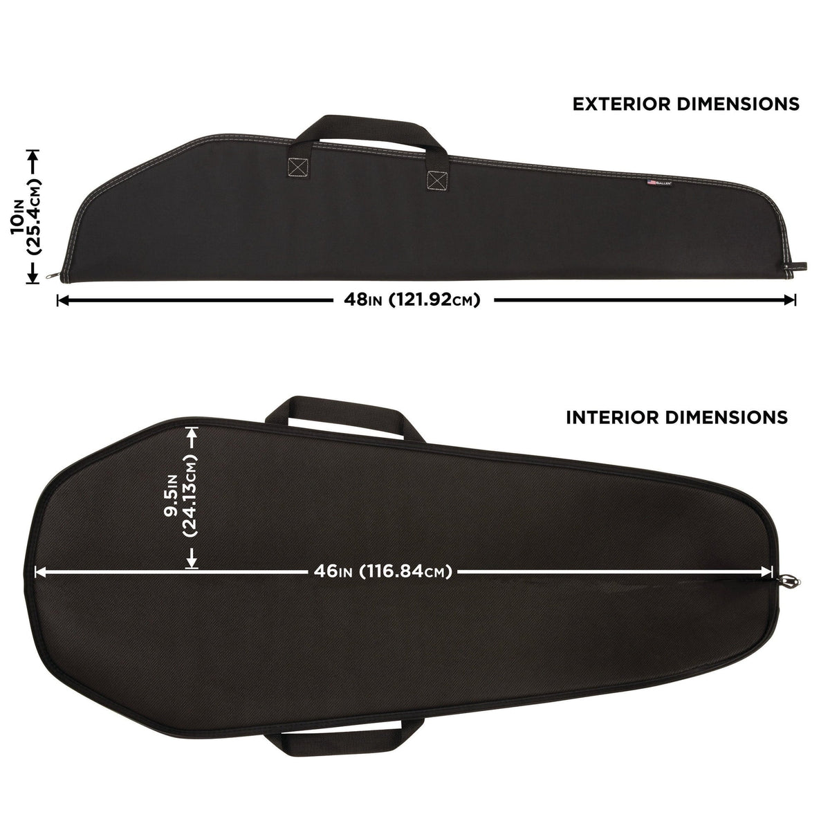 Company Durango 46" Polyester, 602-46 Black, Allen Case, Soft Rifle