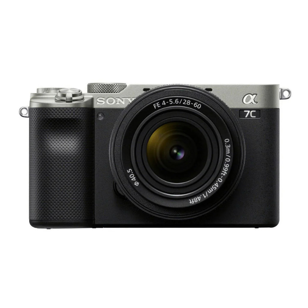 (Silver) a7C FE Bundle with Alpha 28-60mm Camera Essentials Lens Mirrorless