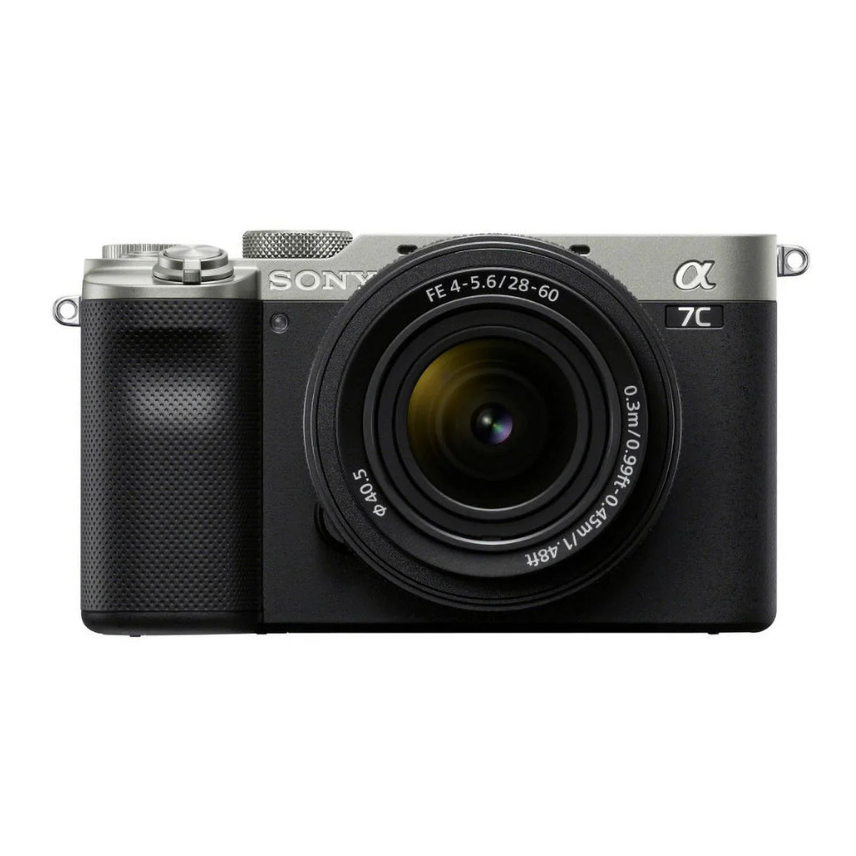 (Silver) a7C FE Bundle with Alpha 28-60mm Camera Essentials Lens Mirrorless