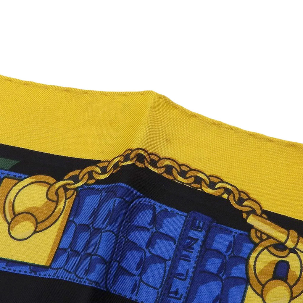 print Used silk Authenticated leopard CELINE Celine large multicolor scarf