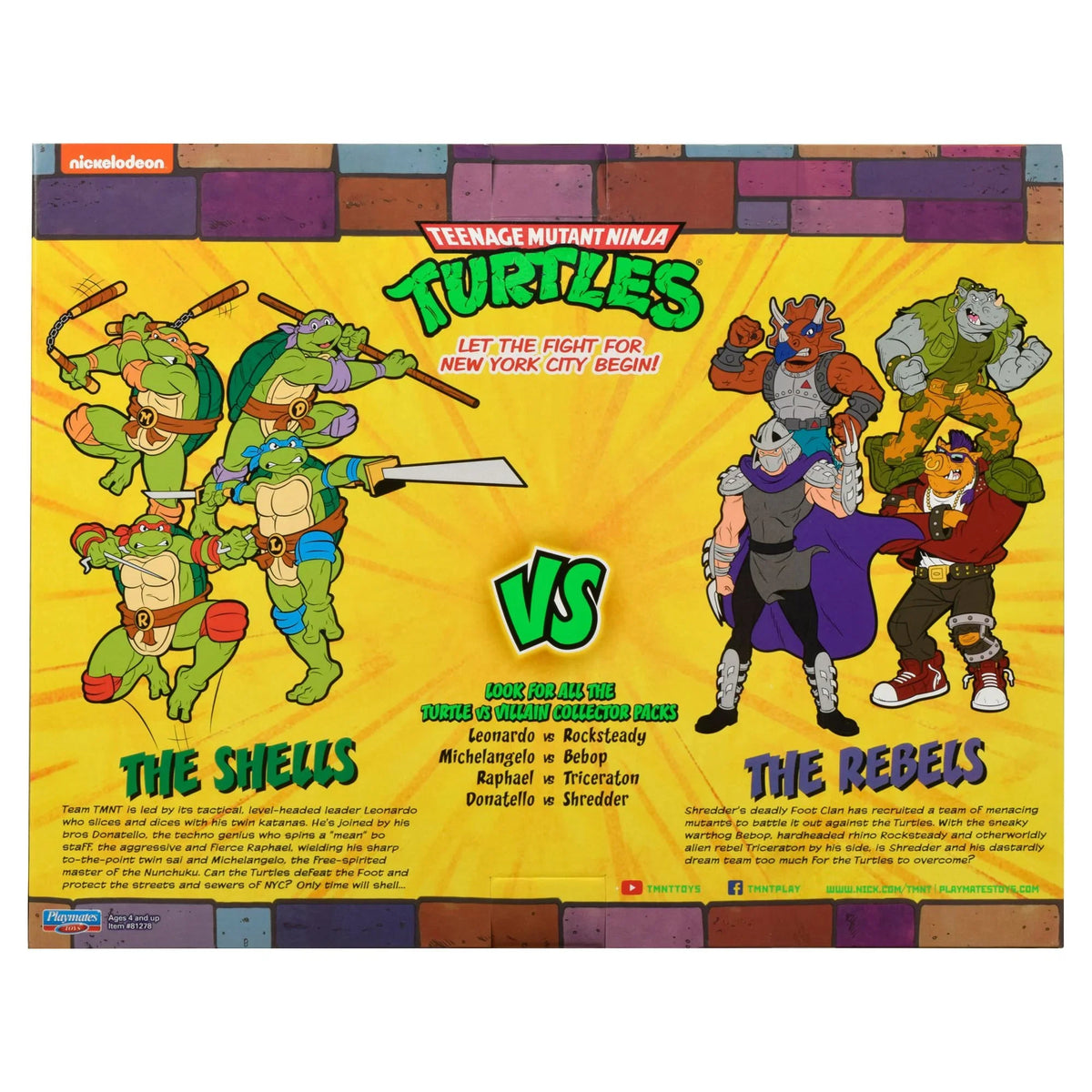 Turtles Action Mutant Tricereton Figure Raphael vs. Teenage Ninja Set