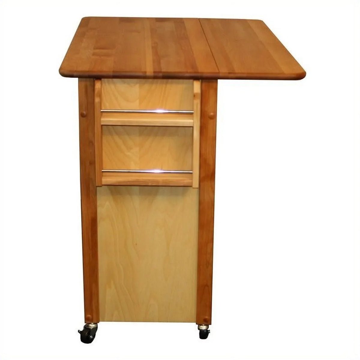 Butcher Kitchen Row Drop Pemberly Island in Block 44" Leaf Brown Wood