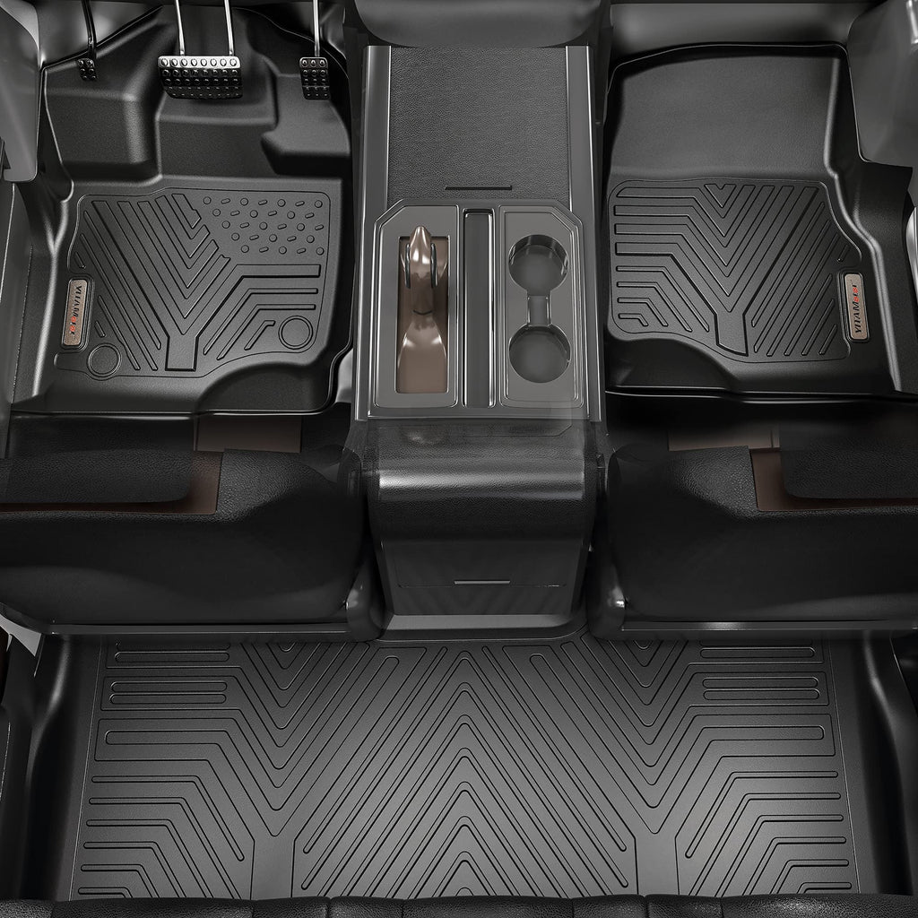 all 1st Mats 2017-2021 Row 3 Liners for Liner Chrysler Floor Set Black 2nd Ledkingdomus climate 3rd Floor Pacifica