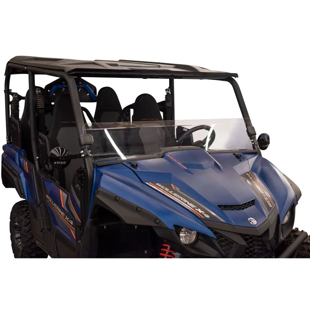 XT-R Tusk Scratch Yamaha 2020 Windshield Removable - For Wolverine Half Clear X4 Resistant