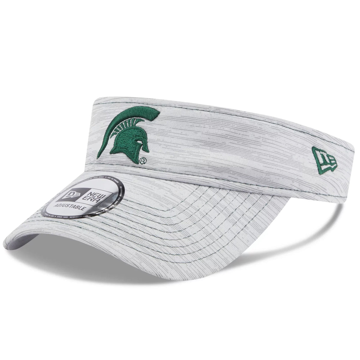 Era Adjustable Logo New State Visor Gray Men's OSFA - Spartans Michigan
