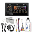 Shinysix 7 Inch Radio GPS Backup with Calling/Reverse Wheel 11 Link/Hands-Free Android Car Touchscreen WIFI/AUX/U-Disk/Phone Stereo Navigation Support Control with Double Din Camera Picture/Steering